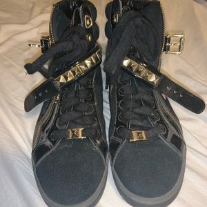 Michael Kors High Top Sneakers (Worn Once)